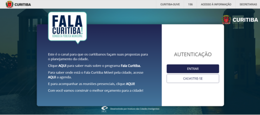 Curitiba : Programme Fala Curitiba