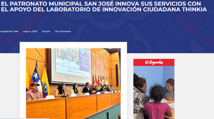 Quito: Implementation of the Social Innovation Laboratory of the Unidad Patronato Municipal San José 