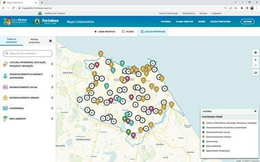 Fortaleza: Mapa Digital Colaborativo del Plan Maestro de Fortaleza